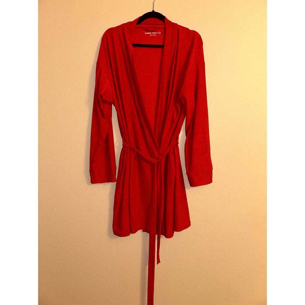 Outdoor Voices Preppy Comfy Red Long Open Garden XL / XXL
